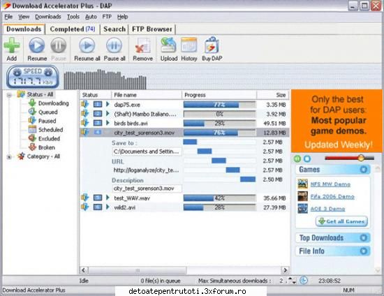 Download Accelerator Plus Premium - Ultima versiune a celui mai faimos downloader - SOFTWARE PENTRU WINDOWS